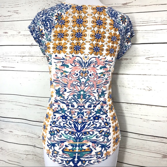 Small Lucky Brand multicolor top Small - Picture 3 of 5